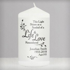 (image for) Personalised Life & Love Candle