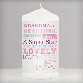 (image for) Personalised She Is... Candle