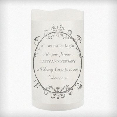 (image for) Personalised Ornate Frame LED Candle