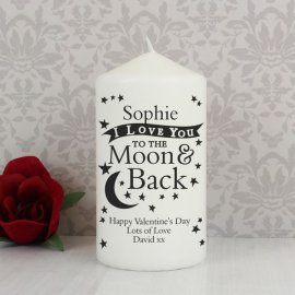 (image for) Personalised To the Moon and Back... Candle