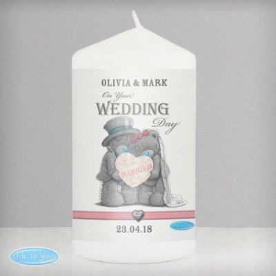 (image for) Personalised Me To You Wedding Couple Candle