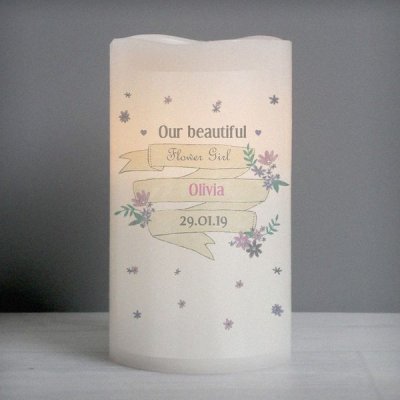 (image for) Personalised Garden Bloom LED Candle