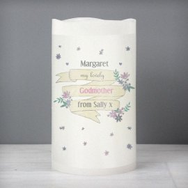 (image for) Personalised Garden Bloom LED Candle