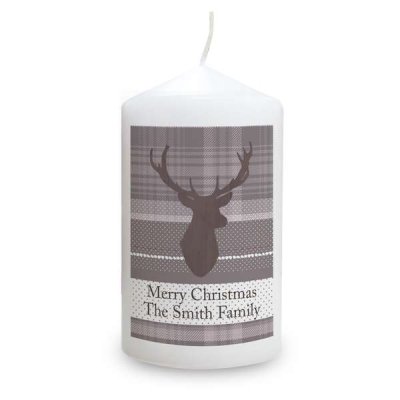 (image for) Personalised Highland Stag Candle