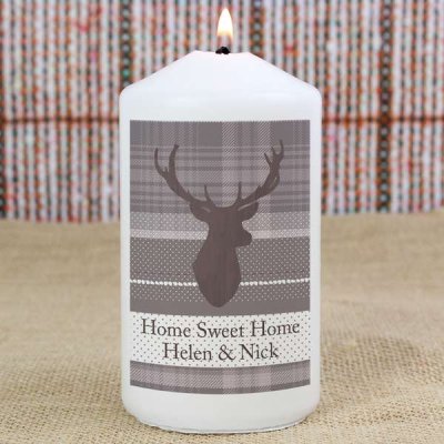 (image for) Personalised Highland Stag Candle