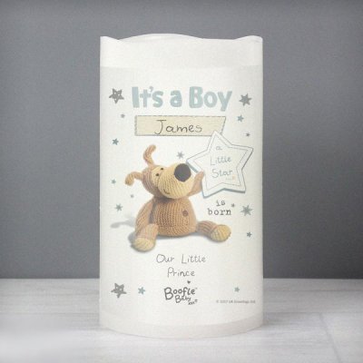 (image for) Personalised Boofle It's a Boy Nightlight LED Candle