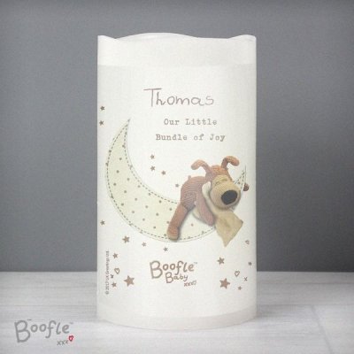 (image for) Personalised Boofle Baby Nightlight LED Candle