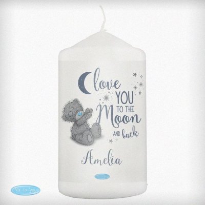 (image for) Personalised Me to You 'Love You to the Moon and Back' Pillar Ca