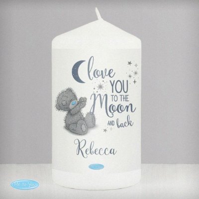 (image for) Personalised Me to You 'Love You to the Moon and Back' Pillar Ca