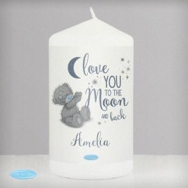 (image for) Personalised Me to You 'Love You to the Moon and Back' Pillar Ca