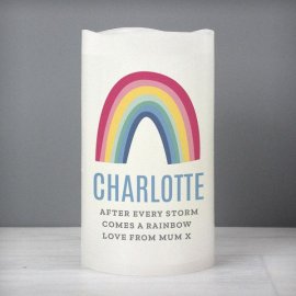 (image for) Personalised Rainbow LED Candle