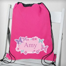 (image for) Personalised Butterfly Swim & Kit Bag