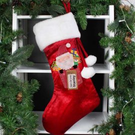 (image for) Personalised Santa Claus Luxury Stocking