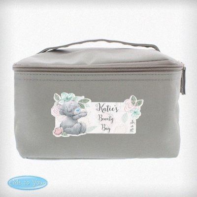 (image for) Personalised Me to You Floral Grey Make Up Wash Bag