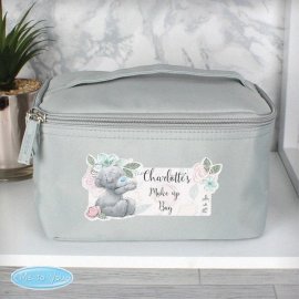 (image for) Personalised Me to You Floral Grey Make Up Wash Bag