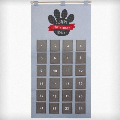 (image for) Personalised Pet Advent Calendar In Silver Grey