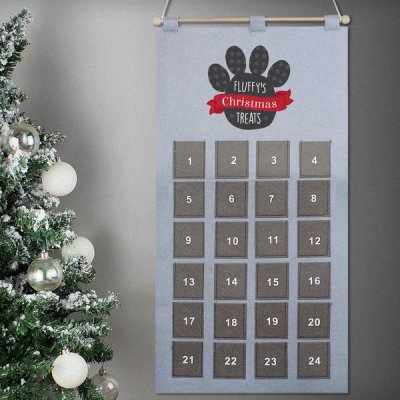 (image for) Personalised Pet Advent Calendar In Silver Grey