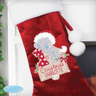 (image for) Personalised Tiny Tatty Teddy 'My 1st Christmas' Luxury Stocking