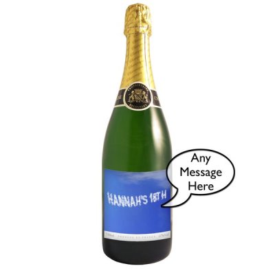 (image for) Personalised Clouds Champagne Bottle