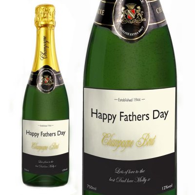 (image for) Personalised Established Label Champagne Bottle