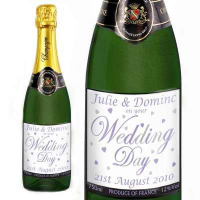 (image for) Personalised Wedding Day Champagne