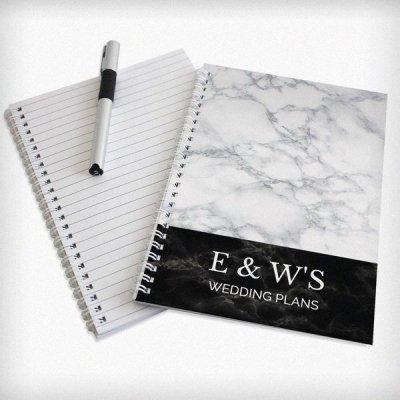 (image for) Personalised Marble Effect A5 Notebook