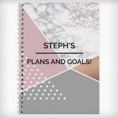 (image for) Personalised Geometric A5 Notebook