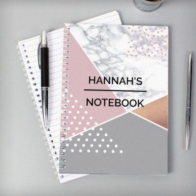 (image for) Personalised Geometric A5 Notebook