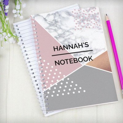 (image for) Personalised Geometric A5 Notebook