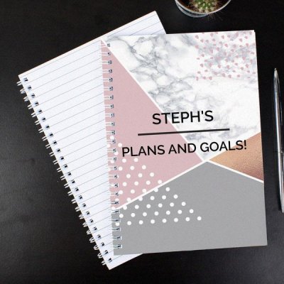 (image for) Personalised Geometric A5 Notebook