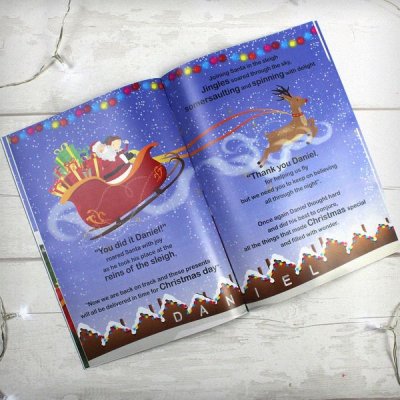 (image for) Personalised Boys "It's Christmas" Story Book, Featuring Santa