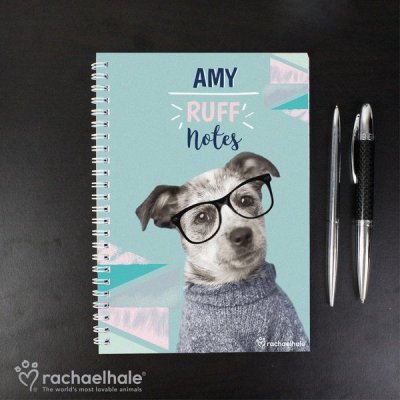 (image for) Personalised Rachael Hale 'Ruff Notes' Dog A5 Notebook