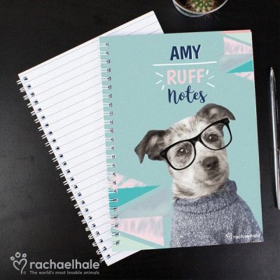 (image for) Personalised Rachael Hale 'Ruff Notes' Dog A5 Notebook