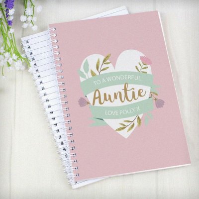 (image for) Personalised Floral Mother's Day A5 Notebook