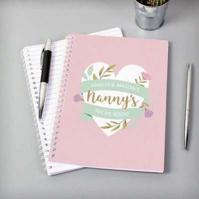 (image for) Personalised Floral Mother's Day A5 Notebook