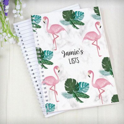 (image for) Personalised Flamingo A5 Notebook