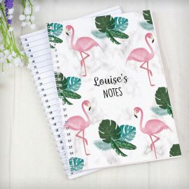 (image for) Personalised Flamingo A5 Notebook