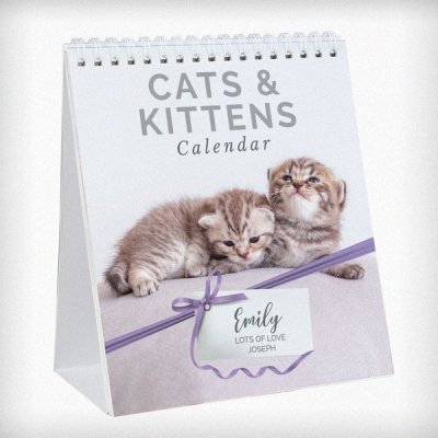 (image for) Personalised Cats and Kittens Desk Calendar