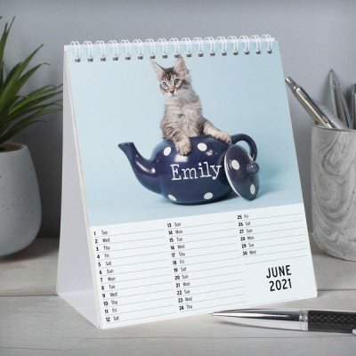 (image for) Personalised Cats and Kittens Desk Calendar