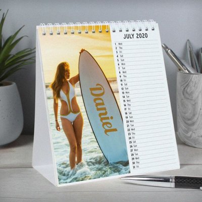 (image for) Personalised Hot Chicks Desk Calendar