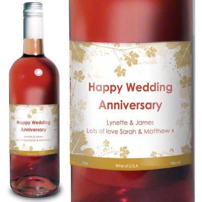 (image for) Personalised Rose Wine Ivy Label