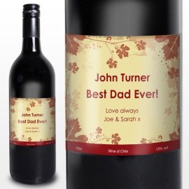 (image for) Personalised Red Wine Ivy Label