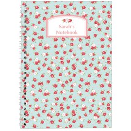 (image for) Personalised Vintage Floral A5 Notebook