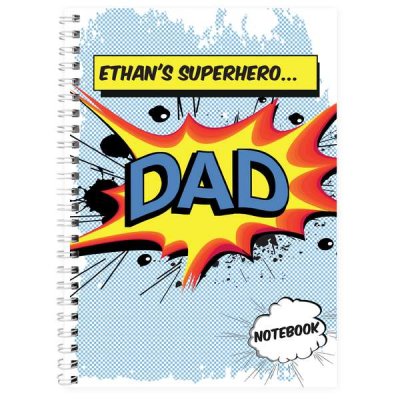 (image for) Personalised Comic Book Themed A5 Notebook