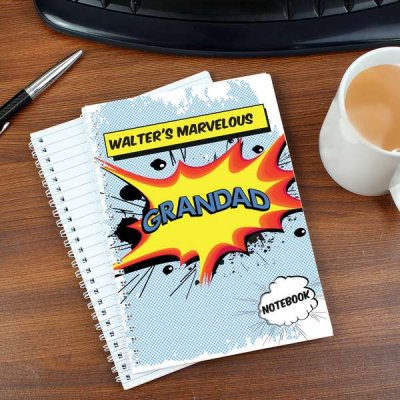 (image for) Personalised Comic Book Themed A5 Notebook