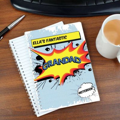 (image for) Personalised Comic Book Themed A5 Notebook