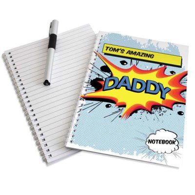 (image for) Personalised Comic Book Themed A5 Notebook