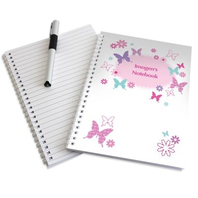 (image for) Personalised Butterfly A5 Notebook