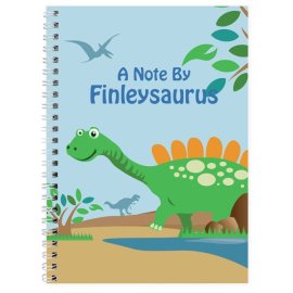 (image for) Personalised Dinosaur A5 Notebook