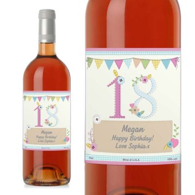 (image for) Personalised Birthday Craft Rose Wine